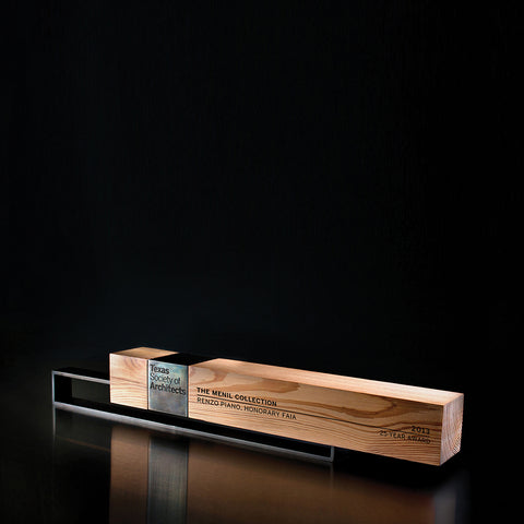 Custom Handmade Contemporary Trophy for Texas Society of Architects