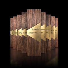 Customized wood awards