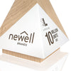 Geometric pyramid shaped solid wood award