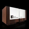Unique minimalist modern wooden awards engraved for Facebook