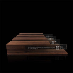Minimalist Glass and Metal Designer Gifts and Awards