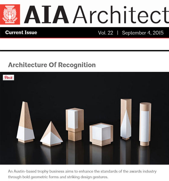 PRESS: Trophyology Featured by the American Institute of Architects