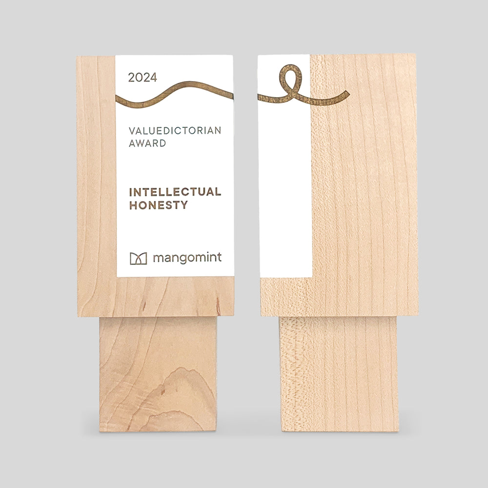 Geometria Award Rectangulus, a solid wood plaque with engraved text, featuring minimalist design and craftsmanship, celebrating achievement and excellence.