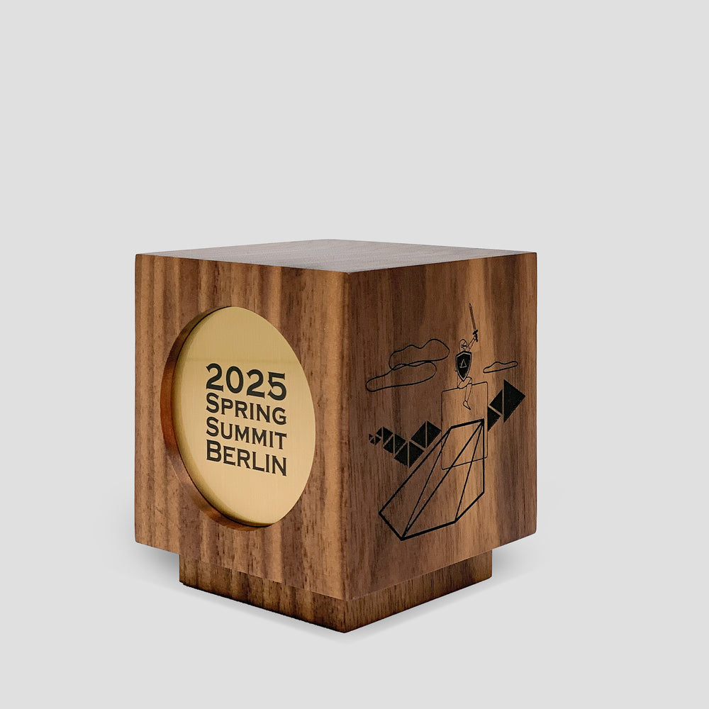 Custom Corporate Recognition Award with Engraving by Trophyology