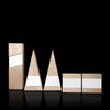 Maple Wood and White Aluminum Trophy Suite Figura by Trophyology
