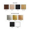 Modern Corporate Wood Maple Walnut Reclaimed Nickel Brass Silver Copper