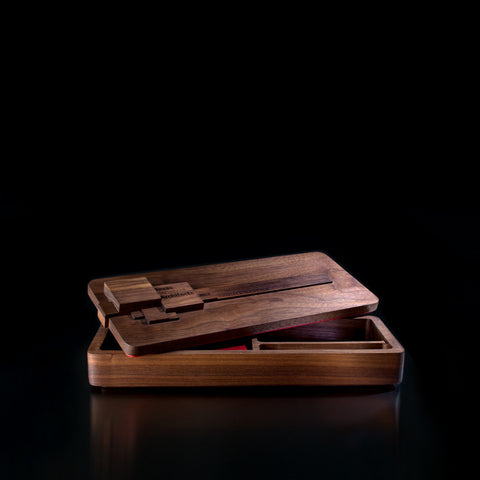 Custom Lid for Wood Stationery Box