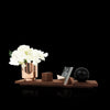 Unique modern Personalized Wood Metal Desk Set for Corporate Recognition