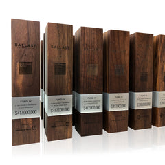 Modern Financial Deal Toy | Wood Metal Award Trophies 2_Ballast Investments