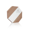 Modern Geometric Recognition Plaque Engraved Wood Metal