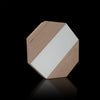 Modern Octagon Octagonal Maple and Aluminum Figura Plaque Award Octo by Trophyology