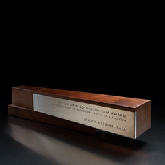 Arris Executive Trophy | Unique Wood and Metal Trophy Design