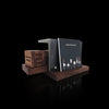 Unique Business Gift Perpetual Calendar Business Card Holder Handcrafted Wood Metal