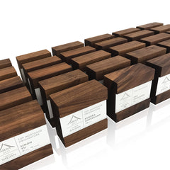 Wooden Engraved Recognition Award Trophies Personalized