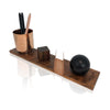 Unique Modern Wood and Copper Desk Accessory Gift for Bridesmaids and Groomsmen