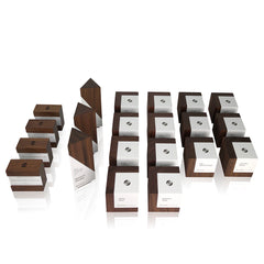 Cube shaped employee recognition awards