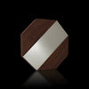 Custom octagonal wood and metal plaque