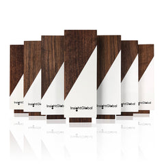 Geometric modern wooden company award