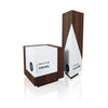 Geometric wooden engraved awards