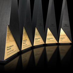 Modern branded engraved employee awards