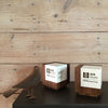 Modern creative designer trophies wood engraved for Mell Lawrence Architects AIA Austin