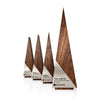 New wooden metal engraved award