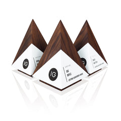 Pyramid shaped employee recognition award
