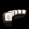 Solid wooden cube awards