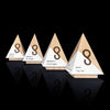 Triangle shaped modern wooden awards