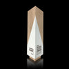 Triangle shaped wooden awards