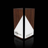 Geometric Wooden Walnut and White Paint Custom Engraved Trophy for IIDA