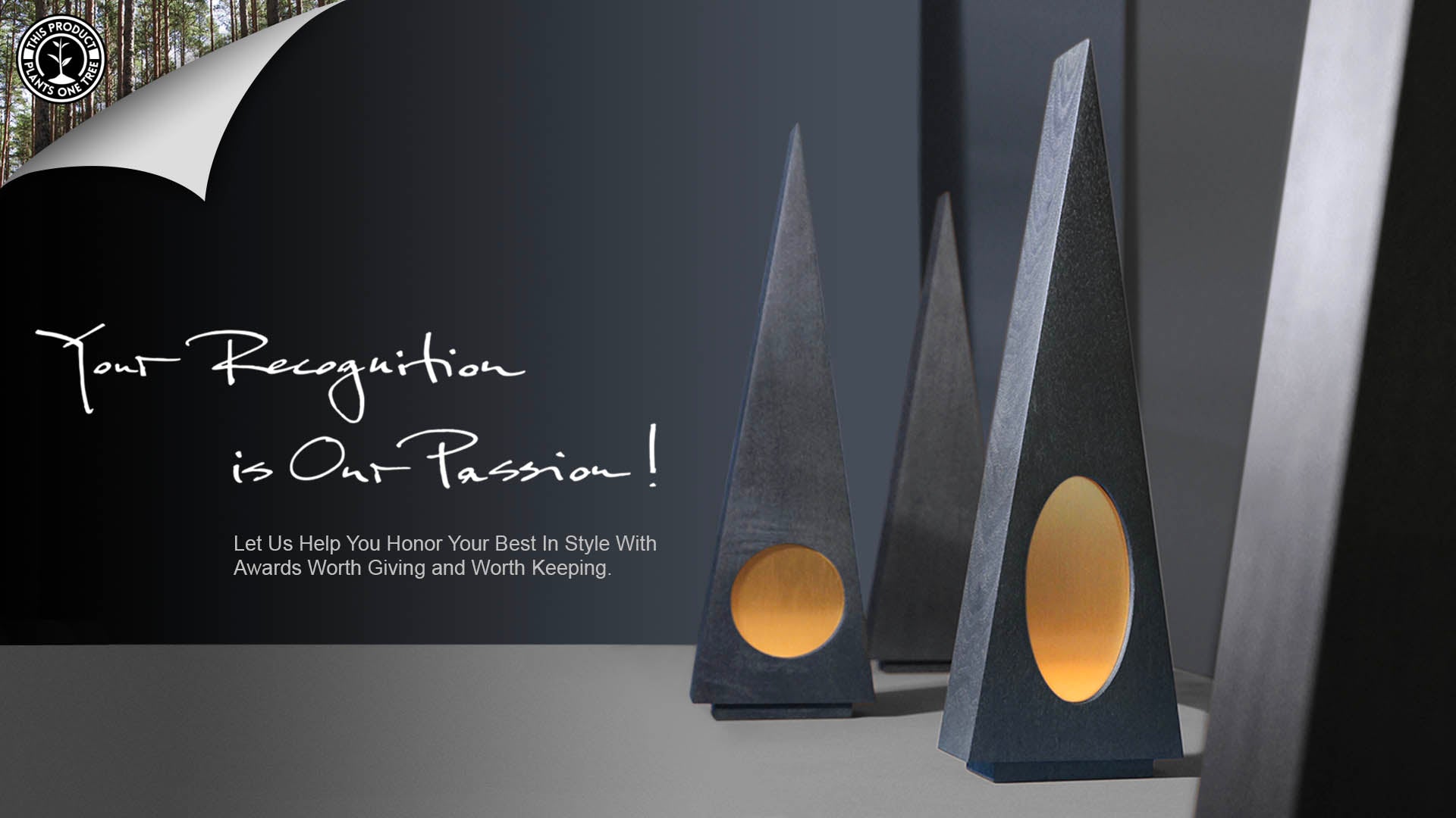 Modern Executive Luxury Awards from Wood and Metal